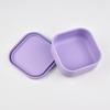 Lancheira de silicone para trabalhadores de escritório, micro-ondas, aquecimento especial, lancheira de silicone de grau alimentício, caixa quadrada para preservação