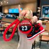 Zapatillas Lindas de Pareja Aj Llavero Colgante 3D Llavero de Coche Personalizado Creativo Decoración de Bolso Pequeño Regalo