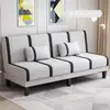 Sofá cama plegable, doble propósito, para dos o tres personas, multifuncional, diseño simple, adecuado para apartamentos de alquiler, dormitorios y salas de estar, sofá de tela tapizado