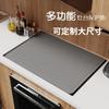 Alfombrilla de silicona para desagüe personalizada Alfombrilla aislante antideslizante Alfombrilla para vajilla de cocina Estufa Alfombrilla de silicona para desagüe Molde de silicona grande