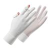 Luvas de Proteção Solar Femininas Verão Novo K5 Seda Gelo Malha Respirável Antiderrapante Camadas Aba Rebatível Proteção UV para Dirigir