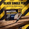 Caneta de pintura 12 cores transfronteiriça, marcador de posicionamento de parafuso, à prova d'água, resistente a óleo, não desbota, caneta de retoque industrial atacado