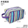 Bolsa de Maquillaje Estilo Japonés Transfronteriza, Neceser Simple, Neceser de Viaje para Mujer, Almacenamiento Portátil de Cosméticos de Gran Capacidad, En Stock