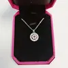 2020 Nueva Moda Mismo Estilo de TikTok Celebridad de Internet Collar Giratorio Colgante Giratorio para Mujer Circonita Acero de Titanio Moda Cadena para Clavícula