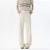 Pantalones de Traje Negros Holgados Cleanfit para Hombre, Estilo de Alta Inteligencia Primavera 2026, Pierna Recta, Pantalones de Negocios que Alargan las Piernas