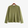 Suéter de cuello alto medio para mujer talla grande, camisa básica de manga larga, Invierno 2026, para chicas rellenitas, Tejido 22687
