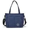 2025 Bolso Nuevo de Lona para Mujer Bolso con Textura Bolso de Hombro Bolso Cruzado Versátil Azul Denim Bolso Tote para Viajes Bolso Grande