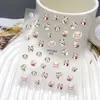 Série Duyuer Adesivos de Unha Populares Estilo Influenciador Realista com Suporte Adesivo para Decoração de Unhas DIY