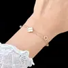 Trébol de Cuatro Hojas de la Suerte Pulsera Apilable de Doble Capa Lujo Ligero Nicho Exquisito Sensación de Alta Gama Mejor Amiga Novia Regalo de Cumpleaños