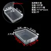 Caja Vacía Transparente Cuadrada para Mascarilla Caja de Almacenamiento de Tapones para los Oídos de Plástico Caja Antipolvo Juego de Caja de Exhibición de Muestras de Herramientas