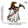 Parches bordados de fantasmas de dibujos animados, serie de Halloween para ropa y bolsos, parches para reparar agujeros, parches bordados con adhesivo termofusible