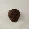 Chapéu de Bebê Virado para Frente para Primavera e Outono, Estiloso Chapéu de Boina Xadrez Retrô para Bebês e Crianças Pequenas, Chapéu Reversível para Passeios de Outono