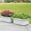 Suministro Transfronterizo de Macetas de Plástico Rectangulares, Grandes y Gruesas para Uso Doméstico, Cultivo de Verduras en Balcones y Macetas para Suculentas de Interior