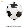 Globos de Papel de Aluminio Redondos de Fútbol de 18 Pulgadas Transfronterizos Copa del Mundo Día de Deportes Escolar Globos para Partido de Fútbol Puesto de Mercado Nocturno