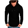 Nueva Camiseta de Manga Larga con Capucha, Cuello Redondo, Corte Ajustado para Hombre, Costuras, Rayas, Plisada, Manga Raglán, Ropa para Hombre