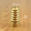 Nuevo latón Torre Wenchang estilo bádminton cuerda de paraguas para transmisión en vivo colgante de cuchillo linterna hebilla colgante joyería creativa