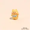 Urso Manteiga Fofo de Desenho Animado 3D Resina Pequenos Acessórios Artesanal DIY Decoração de Desktop de Computador Carro Materiais