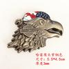 Motocicleta Harley Modificada Decorativa Cuerpo Metal Calcomanía Retro Calavera 3D Logo Frontal Calcomanía Tanque de Combustible Flor