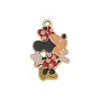 Pingente de Animal de Desenho Animado Transfronteiriço Pulseira com Laço DIY Acessórios de Pingente de Joias Esmaltadas Feitas à Mão