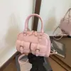 Bolso tipo almohada de nicho transfronterizo para mujer 2026 Nuevo Bolso de boliche súper popular con un toque de alta gama Bolso versátil de hombro y cruzado