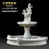 Fonte de água corrente estilo europeu, pátio externo jardim, lago de peixes, elemento aquático, decoração de paisagem, ornamento de casamento, poço dos desejos