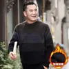 Ropa de Papá con Forro de Polar Invierno Suéter para Hombres de Mediana Edad y Mayores Ropa Cálida para Abuelo Top Grueso de Chenilla para Hombre