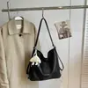 2026 Nova Bolsa Tote Tecida Casual Simples Estilo Coreano, Grande Capacidade, Bolsa de Ombro Cruzada de Nicho de Alta Qualidade