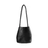 2026 Nuevo Bolso Cubo Tejido de Nicho Retro Dongdaemun Coreano de Gran Capacidad Bolso de Hombro Versátil de Moda para Mujer