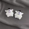 Lindo Peluche Monstruo Pequeño Segunda Generación Pasador Hecho a Mano Funda para Teléfono Móvil Consola Central de Coche Vehículo Eléctrico Accesorios Decorativos DIY