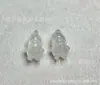 Nuevo colgante de ala de ángel de jade blanco tipo hielo, ágata de hielo blanca, amuleto de collar de gato de la suerte de jade, disponible para ventas en transmisiones en vivo