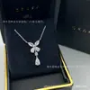 V oro versión alta Collar Doble Mariposa Glaph Phantom Cadena para Clavícula de Mujer con Diamantes Accesorios para Collar Fabricante