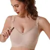 Ropa interior sin costuras transfronteriza de talla grande, push-up, soporte lateral para el pecho, anti-caída, sujetador de lactancia inalámbrico para maternidad, Amazon