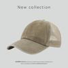 Gorra de Béisbol de Malla Lavada de Color Sólido para Primavera y Otoño, Versión Ligera, para Circunferencia de Cabeza Grande, Se Puede Hacer con Logo, para Actividades al Aire Libre, Ocio, Protección Solar, Deportes