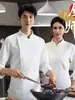 Uniforme de Chef de Alta Gama Manga Larga Otoño Invierno Catering Horneado Restaurante Hotel Cocina Comedor Transpirable Lavable Algodón Ropa de Trabajo