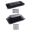 Plato de cadena rectangular de plástico tipo porcelana de melamina para barbacoa, plato creativo, plato para olla caliente, plato para olla caliente comercial, tienda de barbacoa
