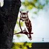 Suministro Transfronterizo de Estación Independiente Silueta de Pájaro Búho Colibrí Pájaro Carpintero Petirrojo Serie Silueta de Pájaro Enchufe para Jardín