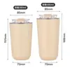 Taza de Acero Inoxidable 304 Engrosada con Aislamiento al Vacío, Aspecto de Alta Calidad, Portátil, para Coche, Taza de Café para Exteriores, Vaso de Agua Simple para el Hogar