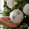 Nova corrente de contas com rebite de espuma em formato de estrela de cinco pontas de Natal, enfeites de Natal em formato de cebola e rabanete, decorações de bola de Natal para criar uma atmosfera festiva de Natal