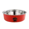 Directo de Fábrica Mascota doble capa acero inoxidable cuenco gato cuenco perro antideslizante resistente a caídas comedero anti-golpes cuenco comida perro al por mayor