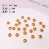 Prata S925 banhada a ouro placa envolvida contas UFO espaçador acessórios cordão pulseira colar cordão corda trançada diy semi-formado
