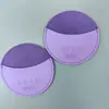 Bolsa de Empaque para Espejo de Maquillaje de Mano Estilo Chino con Volantes, Espejo Portátil, Estuche Protector de Cuero Anticaídas y Anticolisión, Forma Redonda, Logo Imprimible