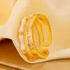Nuevo Set de Bambú Verde de Goteo de Aceite Estilo Chino de Gama Alta Anillo Abierto de Zirconia Lujo Ligero Nicho Exquisito Anillo Versátil