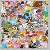 100 pegatinas de animales con forma de palito, originales, no infractoras, con dibujos animados transfronterizos, bonitas pegatinas decorativas impermeables para equipaje.