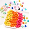 Contas Irregulares Redondas Acrílicas Cor Sólida 10mm para Colar Pulseira DIY Feito à Mão Acessórios de Joia Atacado para Beads