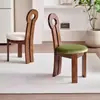 Silla de comedor de madera maciza usada, silla vintage de diseñador para uso doméstico, taburete de tocador para apartamento pequeño, silla de ocio, silla moderna con respaldo