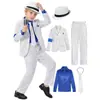 Disfraz de Jackson para niños, atuendo de superestrella de Halloween, disfraz de claqué rock and roll MJ, cosplay
