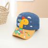 Boné infantil de veludo cotelê com desenho animado de dinossauro, boné de beisebol para bebês, jardim de infância, outono e inverno