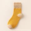 Meias Grossas Femininas para Outono e Inverno, Meia-Calça de Algodão com Forro de Lã, Quentes, de Terry, Listradas, Largas, Meias de Toalha