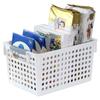 Cesta de armazenamento engrossada Estrutura de armazenamento portátil Cozinha Lavagem Alimentos Snacks Sundries Caixa de armazenamento Desktop Cesta de legumes de frutas