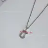 Collar Force 10 con Cierre de Herradura, Colgante Náutico, Cierre Fred de Figura de Ocho, Mini con Incrustaciones de Diamantes, Cadena para Clavícula Grande, Mediana y Pequeña